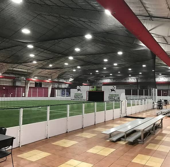 LED retrofit for indoor sports arena